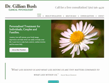 Tablet Screenshot of drgillianbush.com